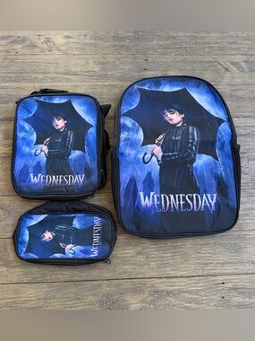 Wednesday 3pc Backpack Set
New in sealed package